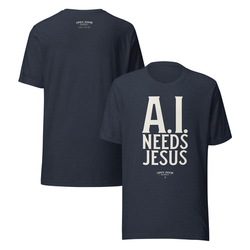 Faith based AI Needs Jesus message shirt